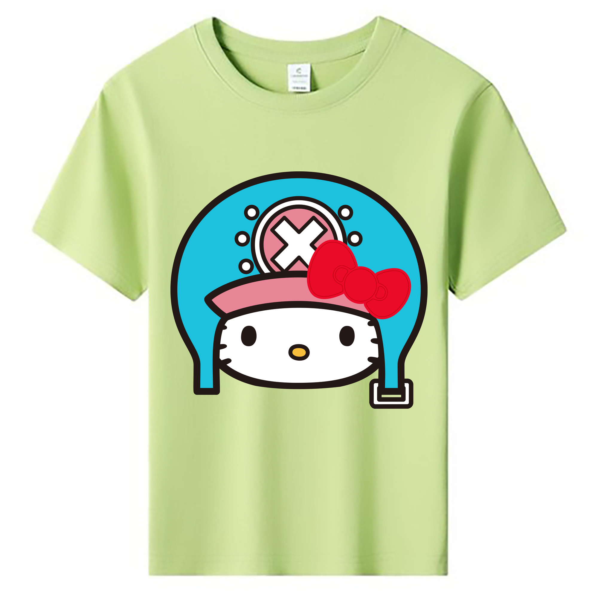 （画像用） Hello Kitty ハローキティ 綿100％キッズTシャツ（フロントプリント）